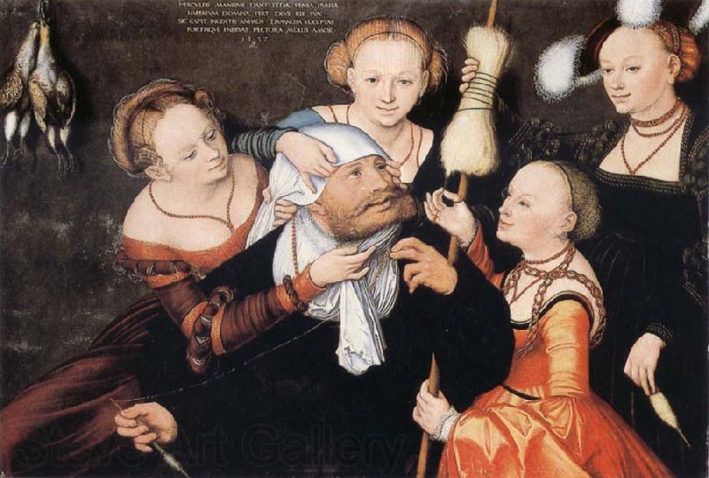 CRANACH, Lucas the Elder Hercules and Omphale Spain oil painting art